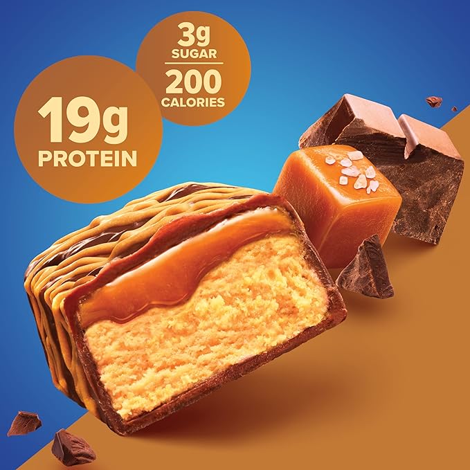 Pure Protein Bars, High Protein, Nutritious Snacks to Support Energy, Low Sugar, Gluten Free, Chocolate Salted Caramel, 1.76 oz., 12 Count (Pack of 1)