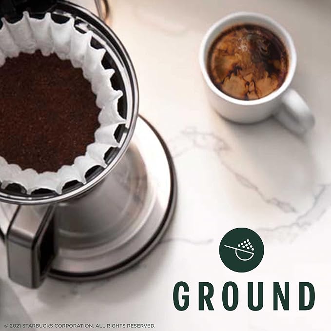 Starbucks Breakfast Blend Medium Roast Ground Coffee, 18 Ounce