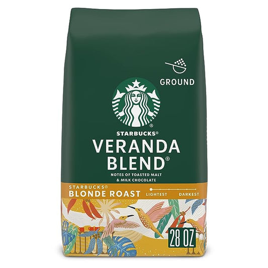 Starbucks Blonde Roast Ground Coffee Veranda Blend 28 oz