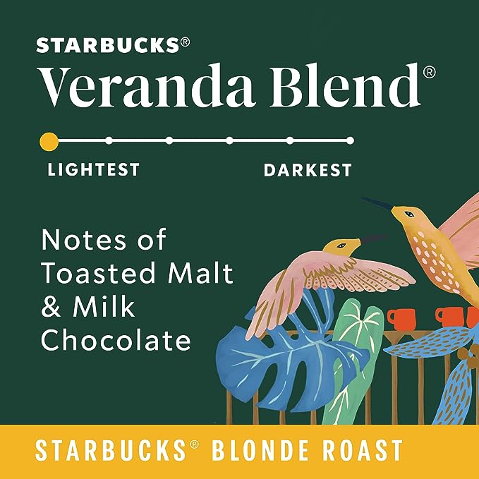 Starbucks Blonde Roast Ground Coffee Veranda Blend 28 oz