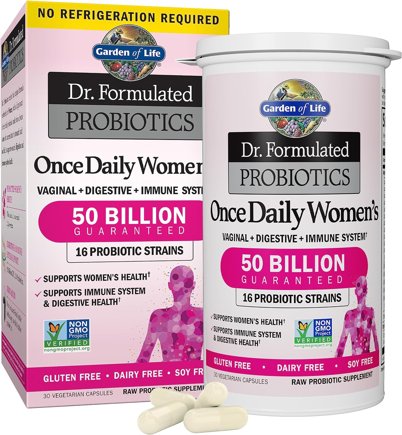 Garden of Life, Dr. Formulated Women's Probiotics Once Daily, 16 Strains, 50 Billion, 30 Count