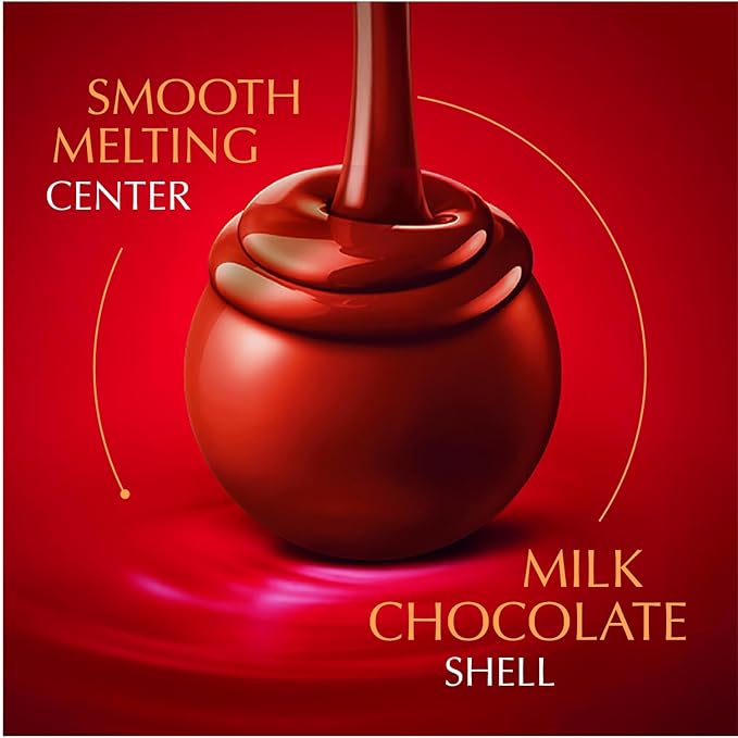 Lindt LINDOR Milk Chocolate Candy Truffles with Smooth, Melting Truffle Center Chocolate, 15.2 oz. Bag