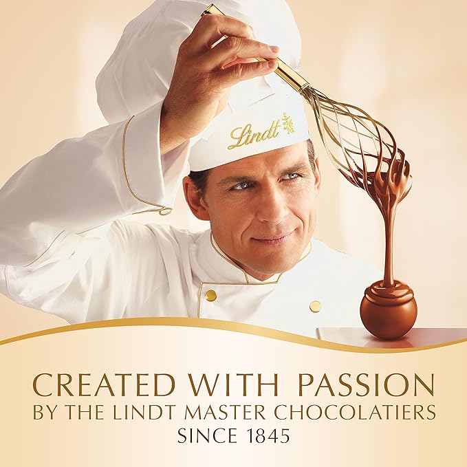 Lindt LINDOR White Chocolate Peppermint Candy Truffles with Smooth Peppermint Truffle Center, 19 oz. Bag