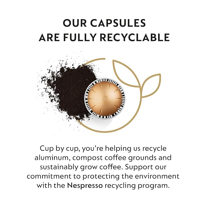 Nespresso Capsules VertuoLine, Melozio, Medium Roast Coffee, Coffee Pods, Brews 7.77 Fl Ounce, 10 Count (Pack of 3)