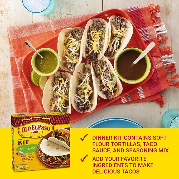 Old El Paso Soft Taco Dinner Kit, 12.5 oz
