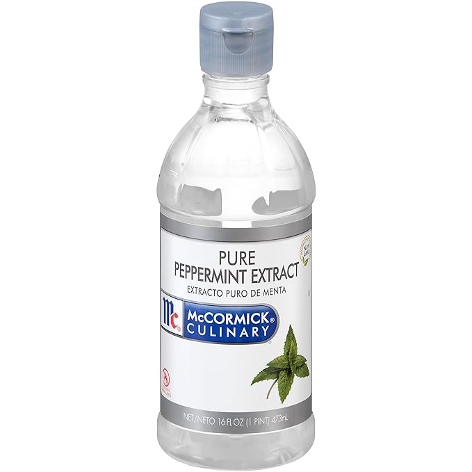 McCormick Culinary Pure Peppermint Extract, 16 fl oz - One 16 Fluid Ounce Bottle of Peppermint Extract